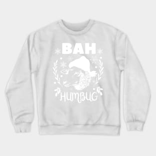 Funny Christmas Pyjama Top,  Bah Humbug, Funny Christmas Sheep Pun, Family Christmas Pyjama Crewneck Sweatshirt